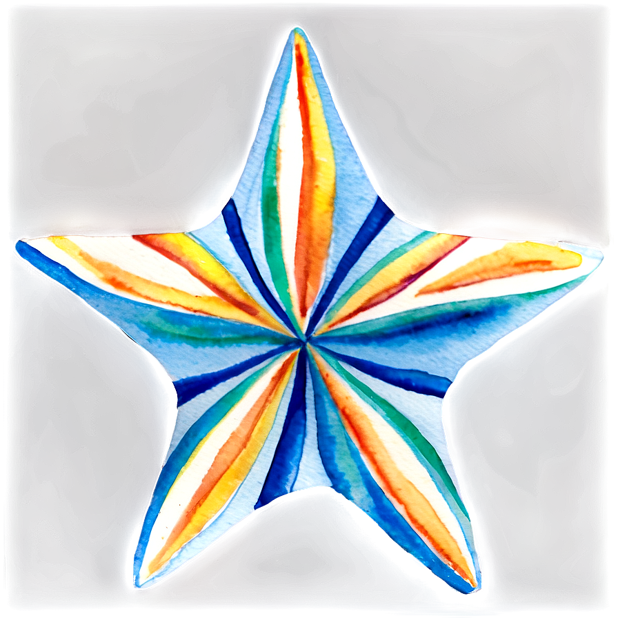 Watercolor Star Pattern Png Mov79 PNG image