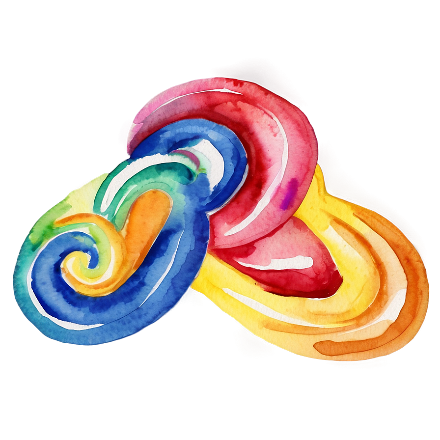 Watercolor Swirl Png 05242024 PNG image