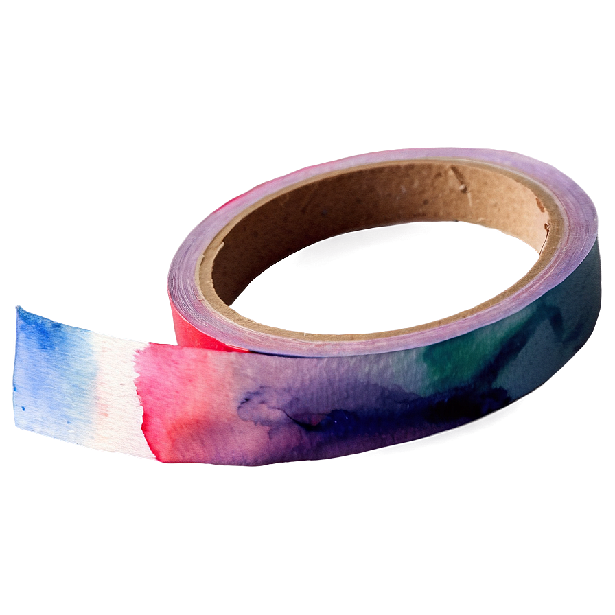 Watercolor Tape Aesthetic Png 06272024 PNG image