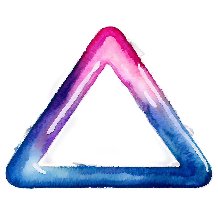 Watercolor Triangle Splash Png 05042024 PNG image