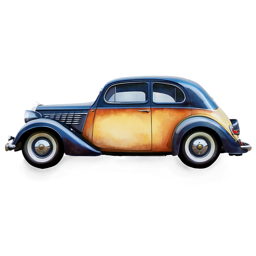 Watercolor Vintage Cars Png 27 PNG image