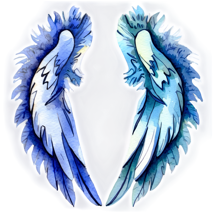 Watercolor Wings Png 46 PNG image