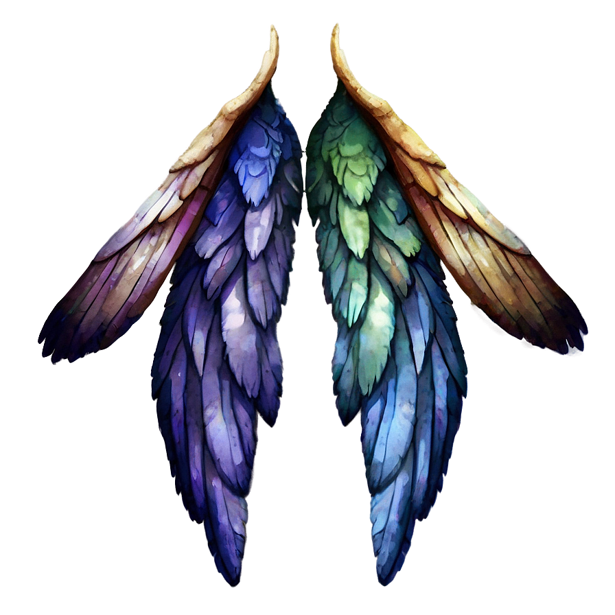 Watercolor Wings Png Wed77 PNG image