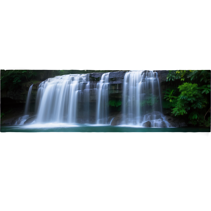 Waterfall Under Moonlight Png 17 PNG image