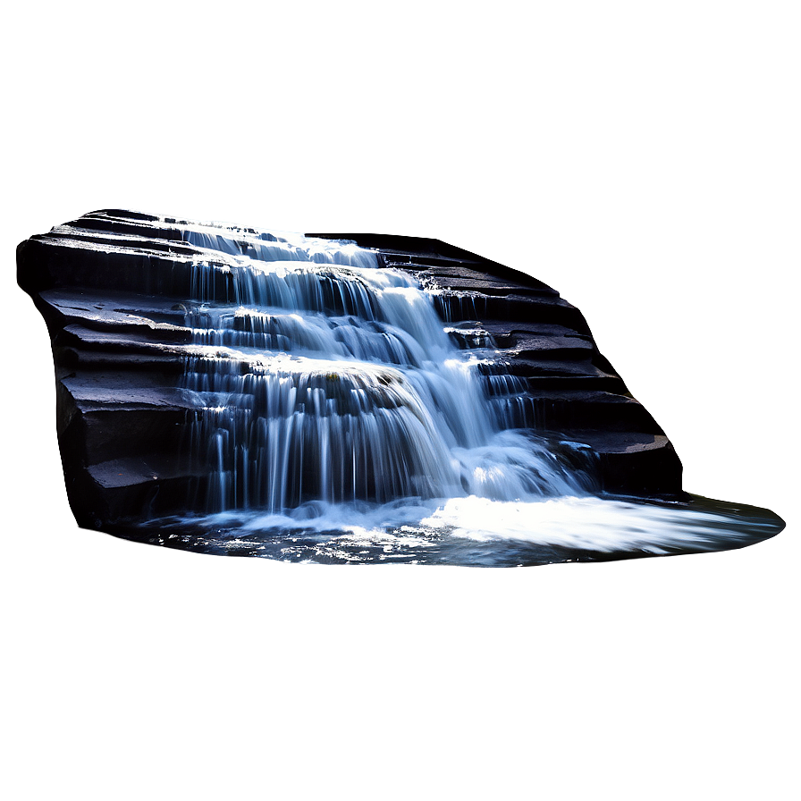 Waterfall With Swirling Waters Png Gbq48 PNG image
