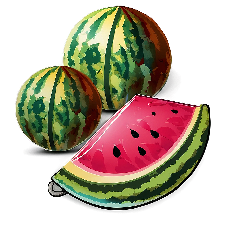 Watermelon Summer Vibes Png 06252024 PNG image