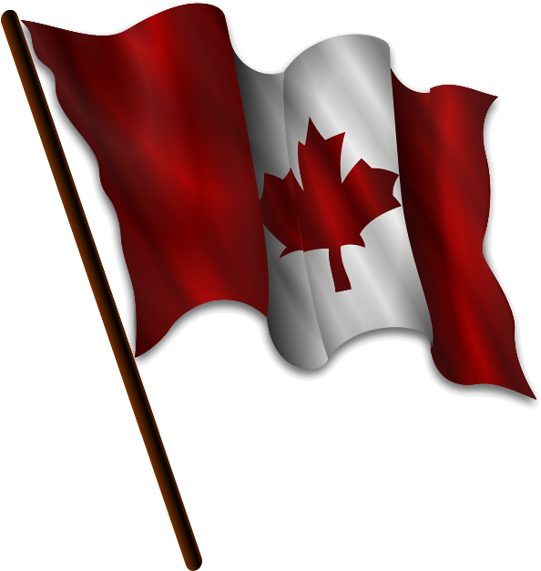 Waving Canada Flag PNG image