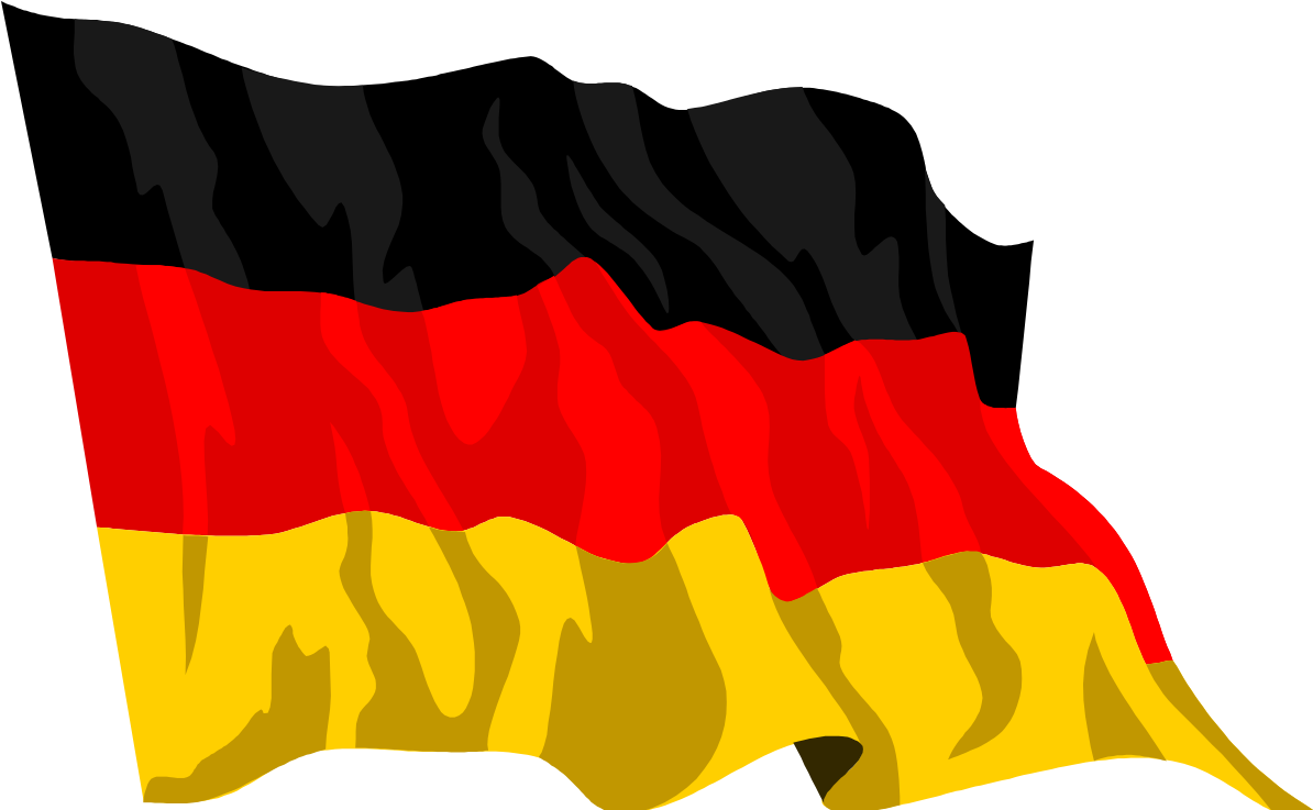 Waving Germany Flag Graphic PNG image