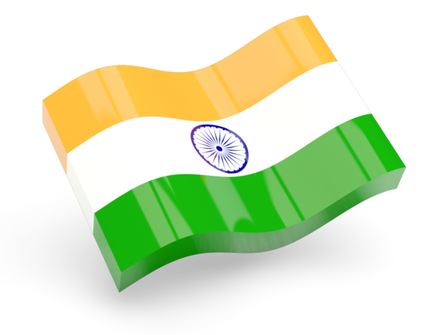 Waving Indian Flag Illustration PNG image