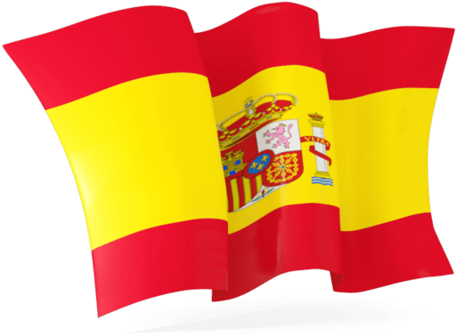 Waving Spanish Flag PNG image