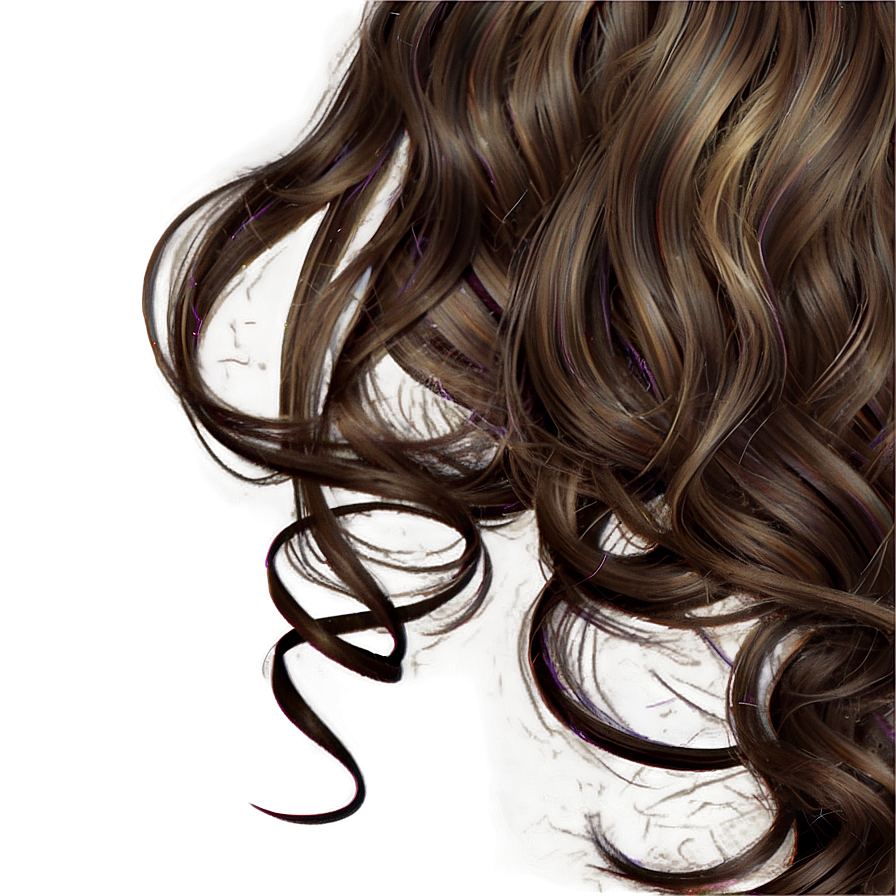 Wavy Hair C PNG image