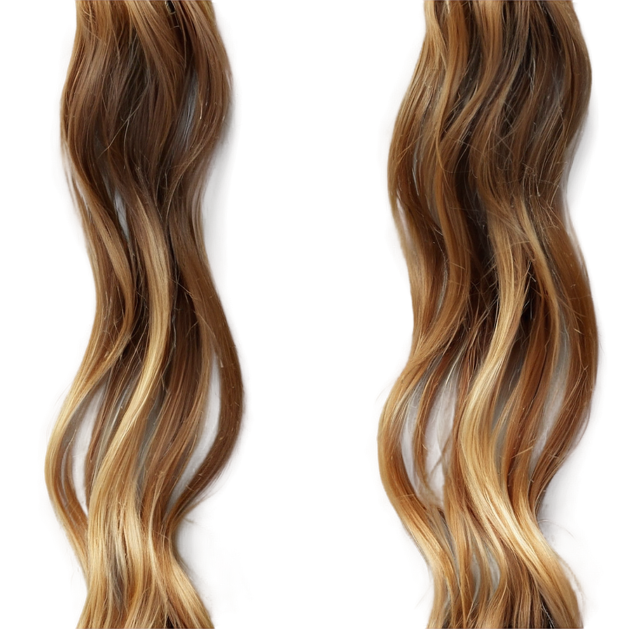 Wavy Hair Ombre Effect Png 11 PNG image