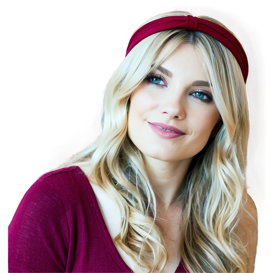 Wavy Hair With Headband Png 06272024 PNG image