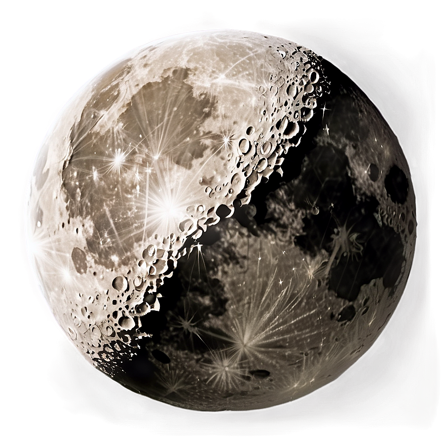 Waxing Moon Transparent Png Jui2 PNG image