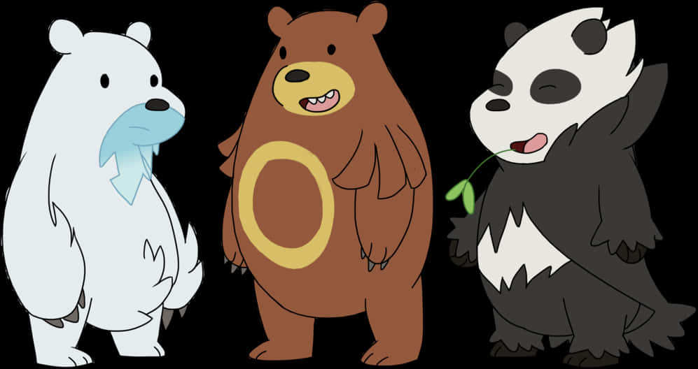 We Bare Bears Characters PNG image