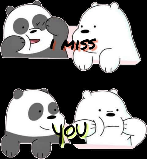 We Bare Bears I Miss You PNG image