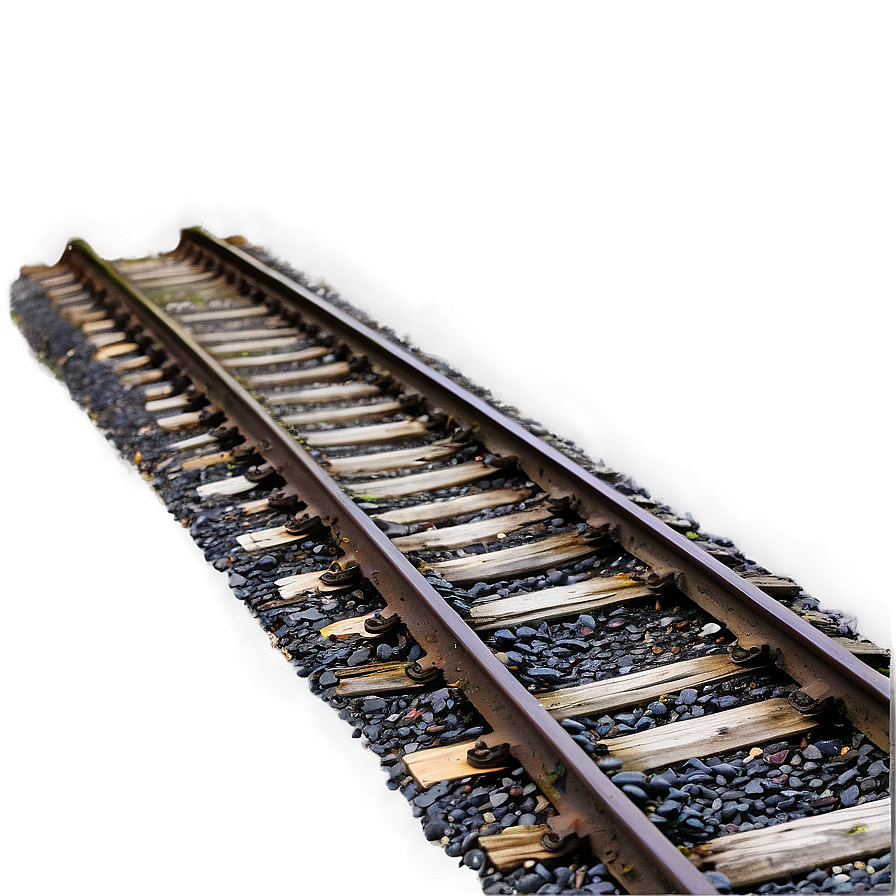 Weathered And Worn Railroad Tracks Png Mwl13 PNG image