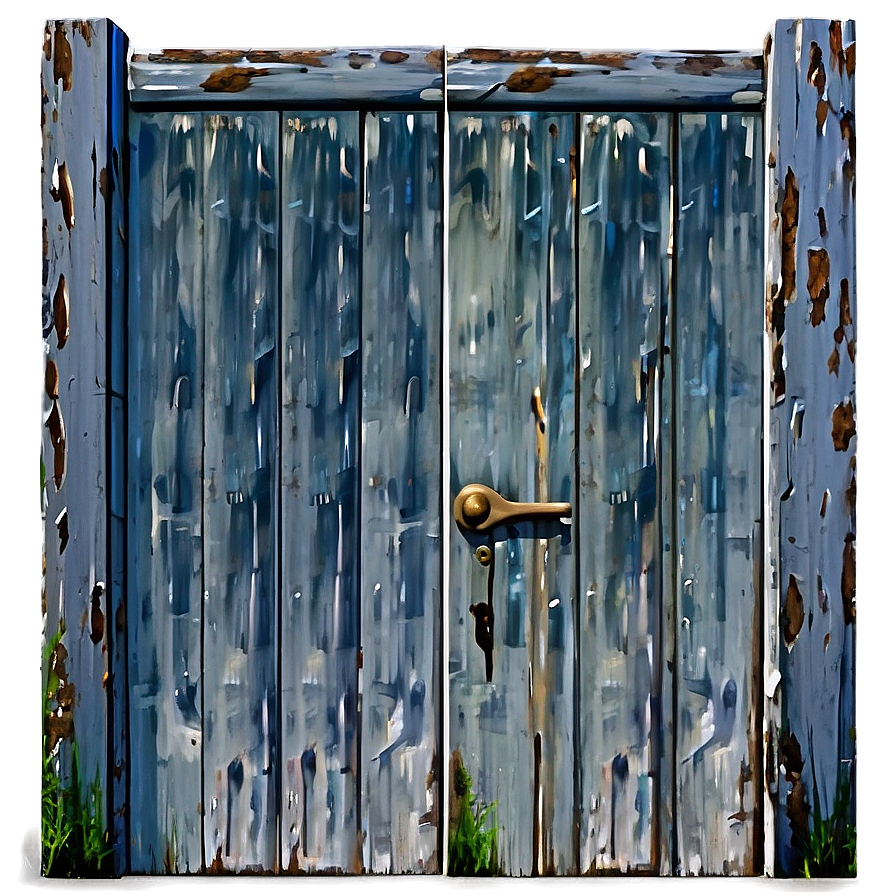 Weathered Farmhouse Door Png Uxc PNG image