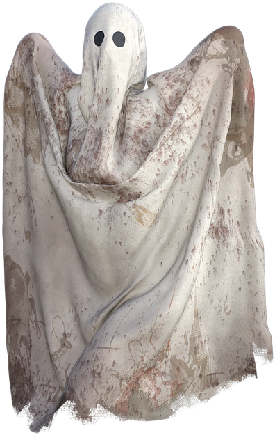 Weathered Ghostly Figure PNG image