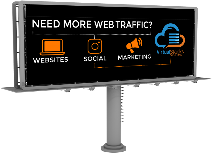 Web Traffic Billboard Advertisement PNG image