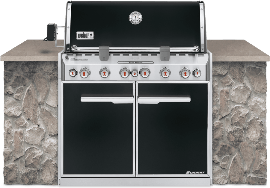 Weber Summit Grill Center Stainless Steel PNG image