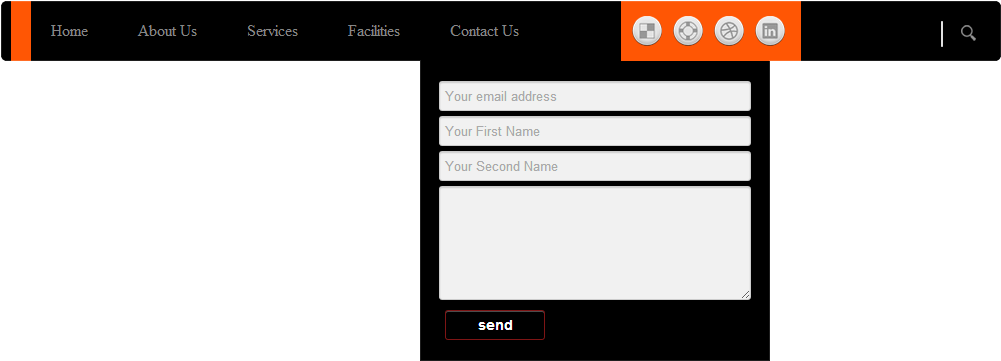 Website Contact Form Design PNG image