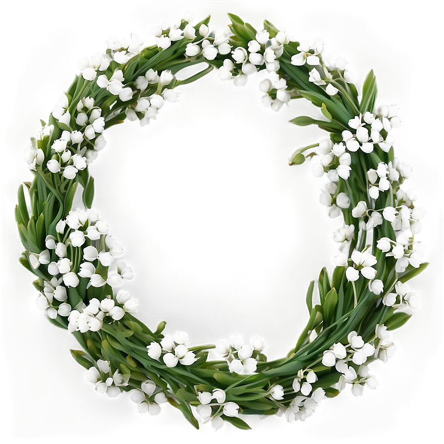 Wedding Baby's Breath Garland Png Fqo PNG image