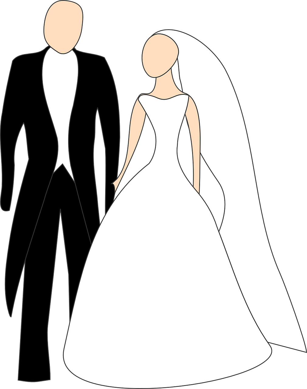 Wedding Couple Clipart PNG image