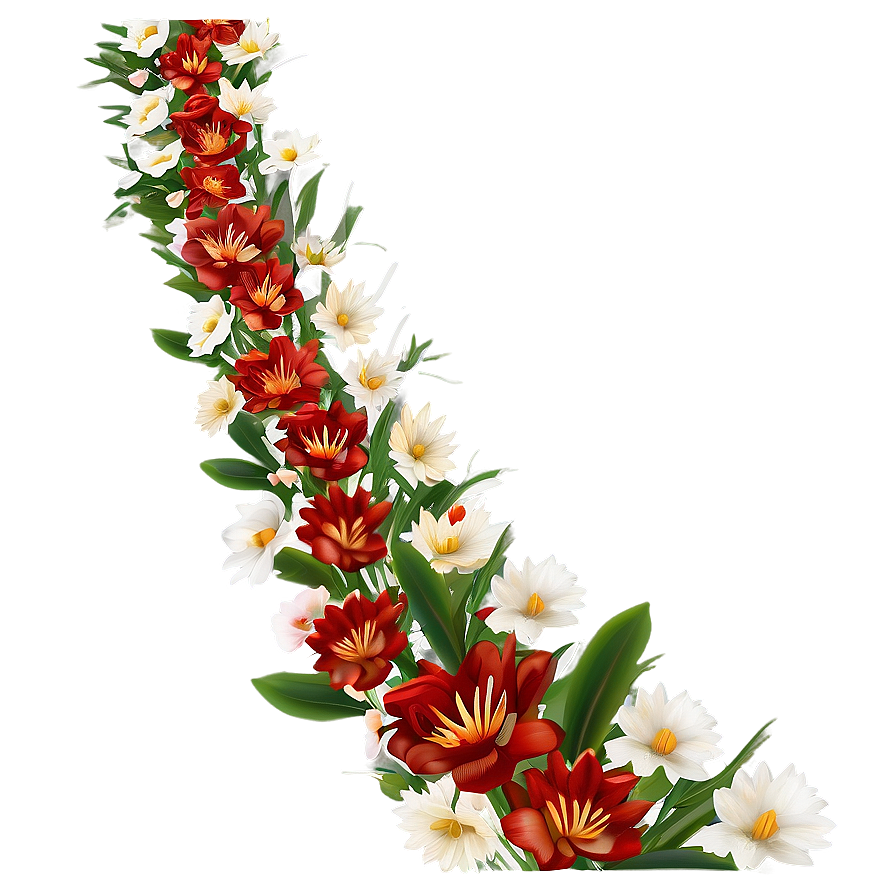 Wedding Flower Border Png Uwv37 PNG image