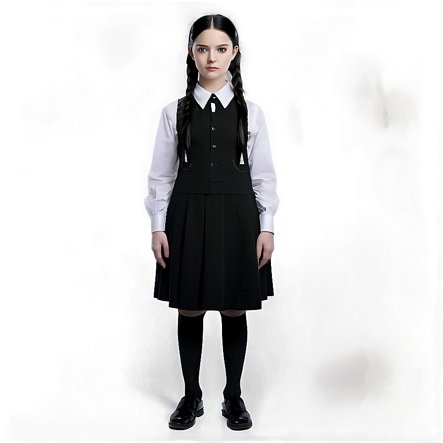 Wednesday Addams Character Art Png 40 PNG image