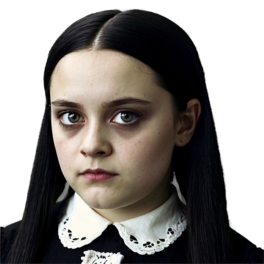 Wednesday Addams Vintage Look Png Kqb PNG image