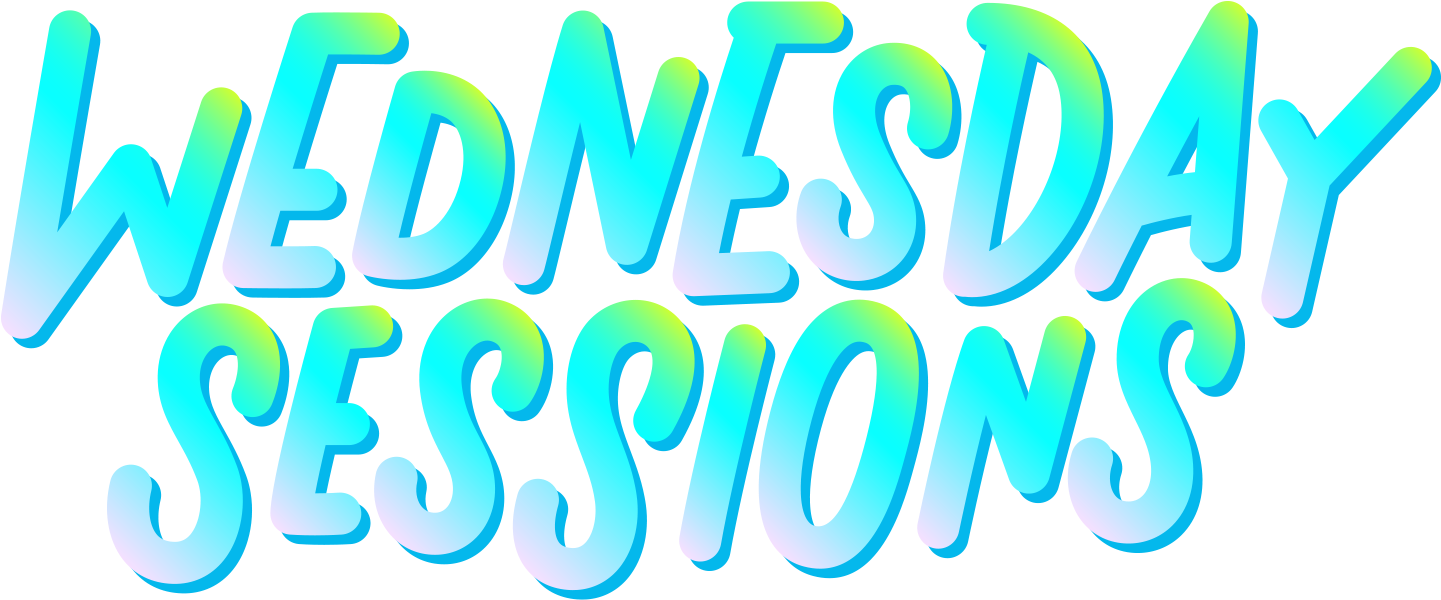 Wednesday Sessions Text Graphic PNG image