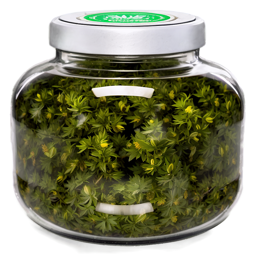 Weed In Glass Jar Png 7 PNG image