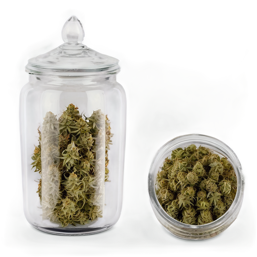Weed In Glass Jar Png 95 PNG image