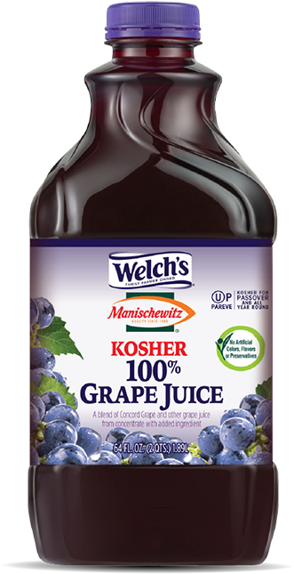 Welchs Kosher Grape Juice Bottle PNG image