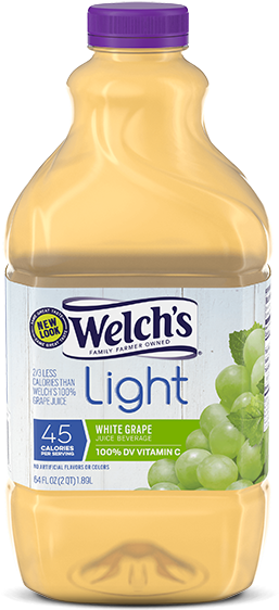 Welchs Light White Grape Juice Bottle PNG image