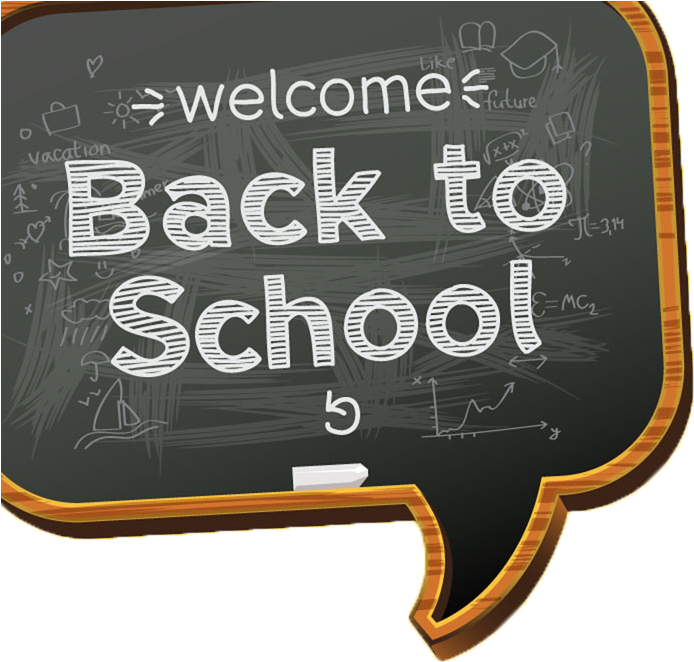 Welcome Backto School Chalkboard PNG image