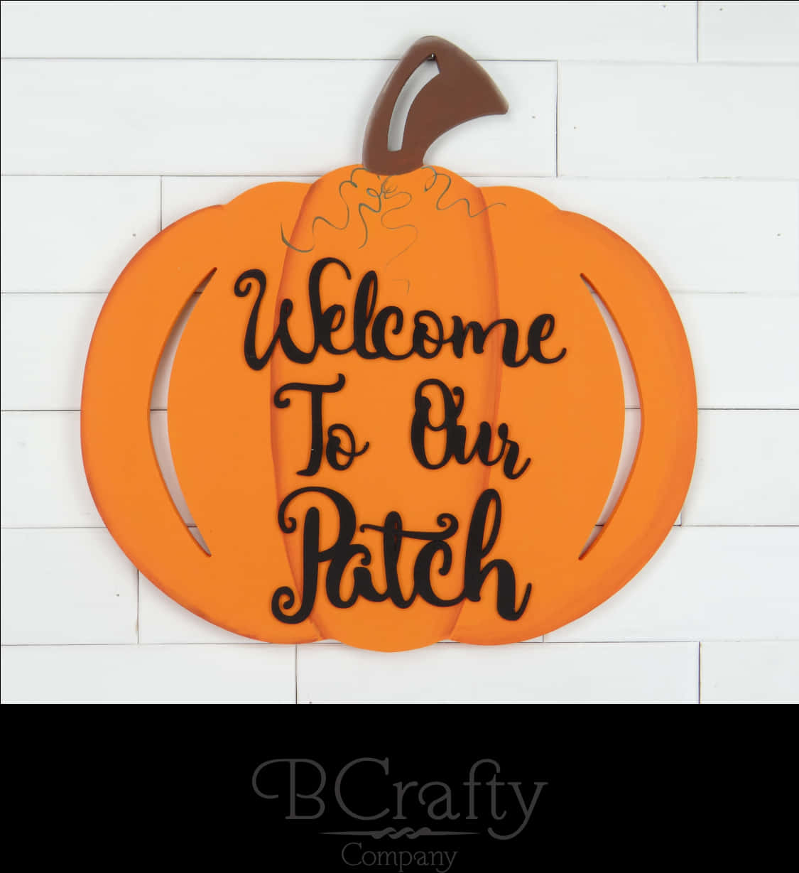 Welcome Pumpkin Sign Wall Decor PNG image