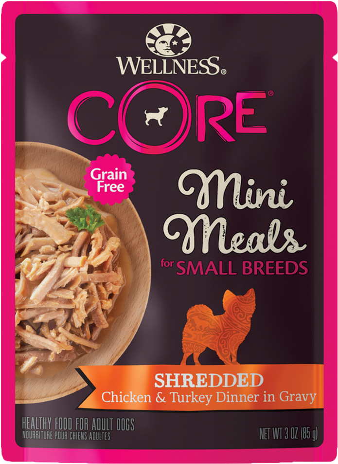 Wellness Core Mini Meals Dog Food Package PNG image