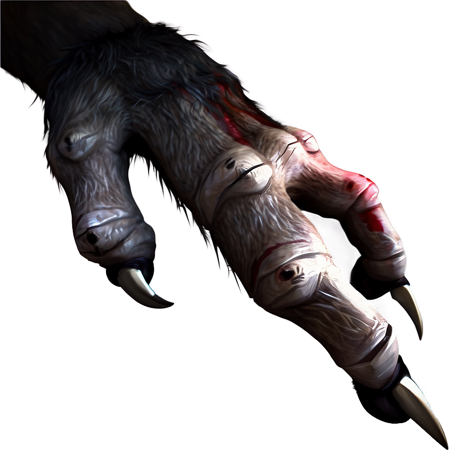 Werewolf Claws Art Png 06212024 PNG image