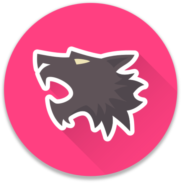 Werewolf Icon Circular Background PNG image