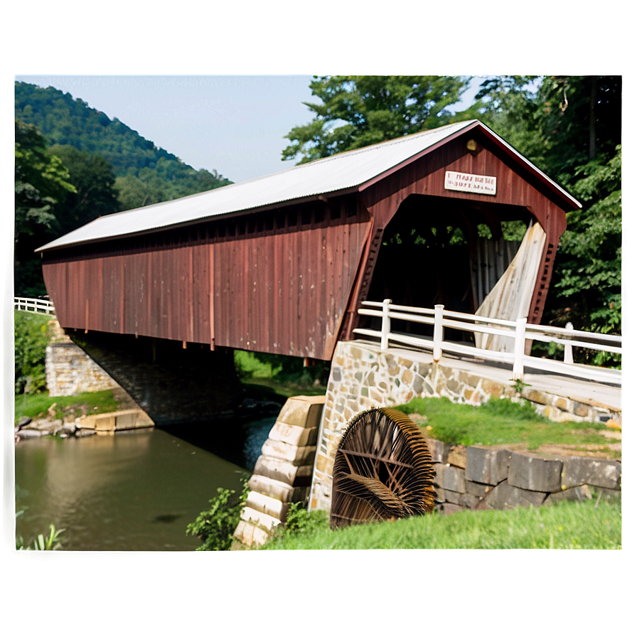 West Virginia Covered Bridges Png 06202024 PNG image