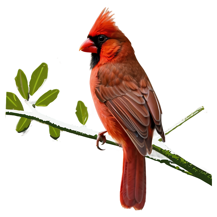 West Virginia State Bird Cardinal Png 06202024 PNG image