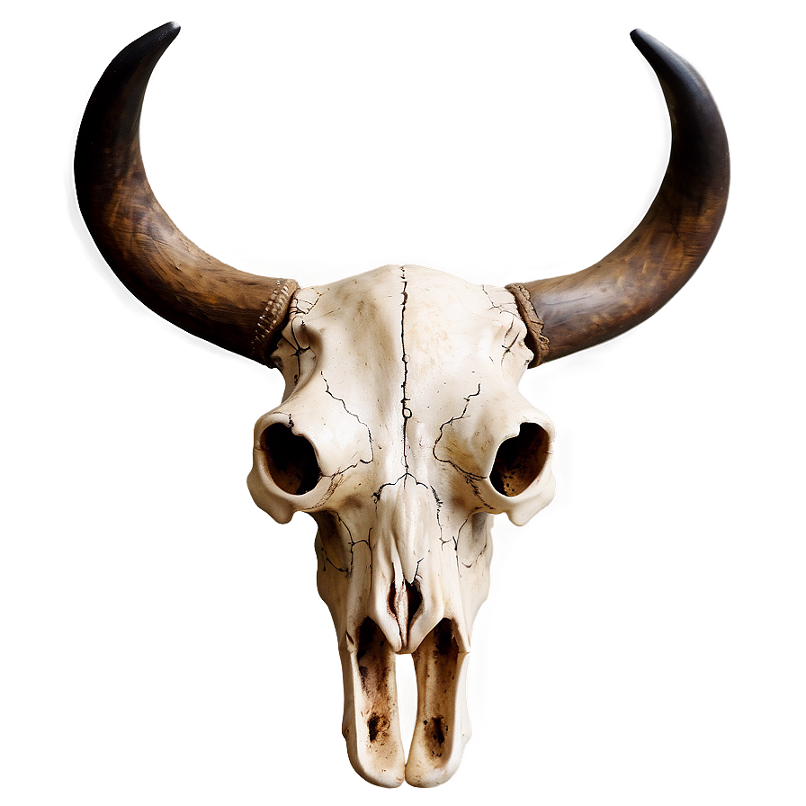 Western Bull Skull Graphic Png Opt86 PNG image