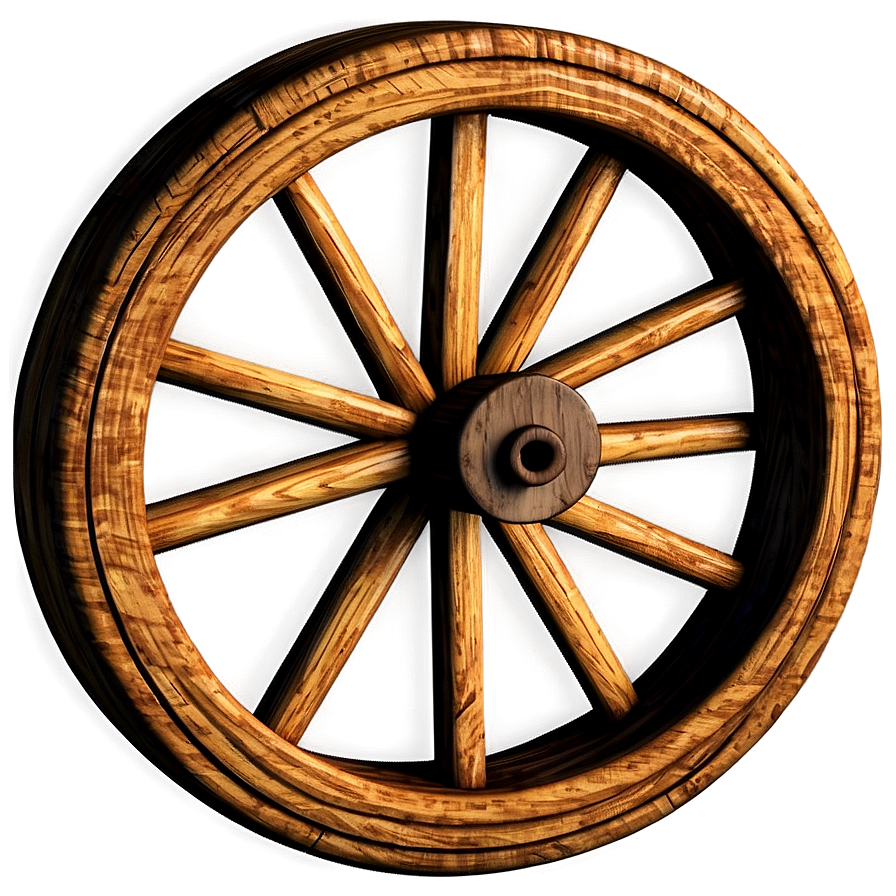 Western Wagon Wheel Graphic Png 60 PNG image