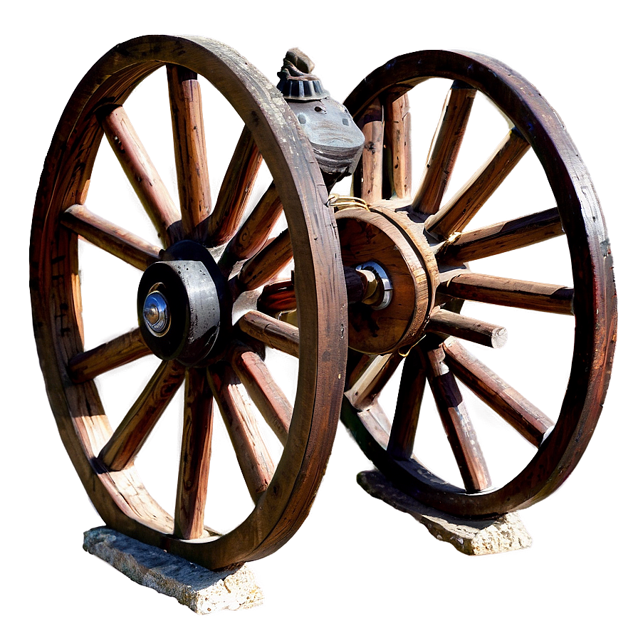 Western Wagon Wheel Graphic Png Cof62 PNG image