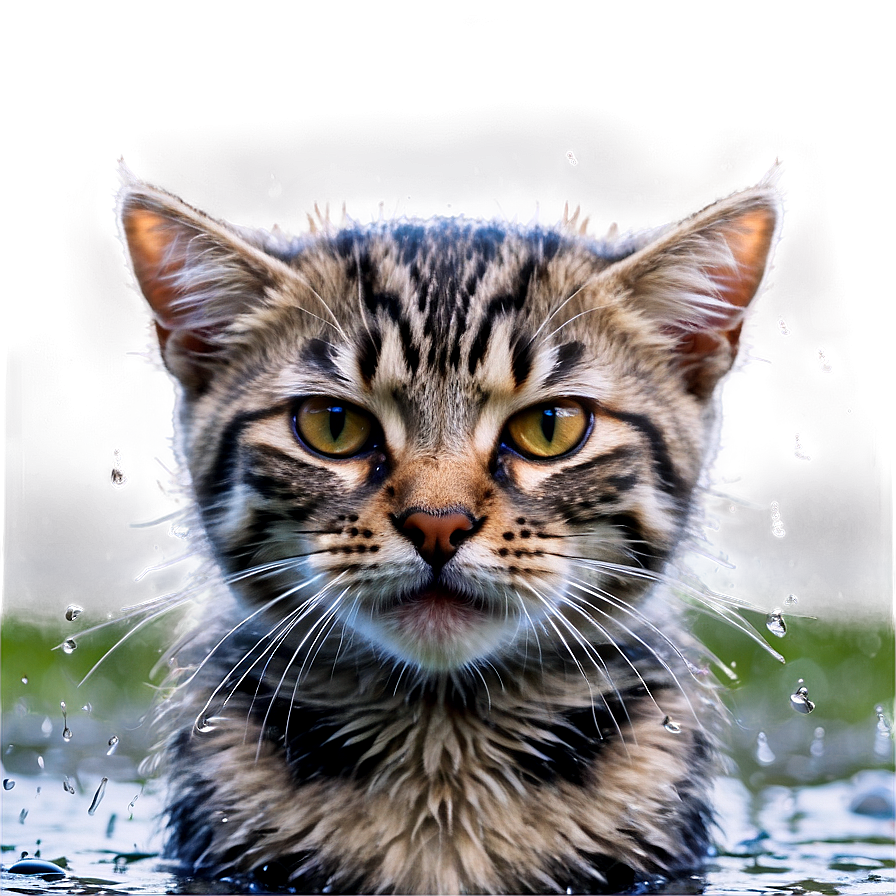 Wet Cat Meme Png 32 PNG image