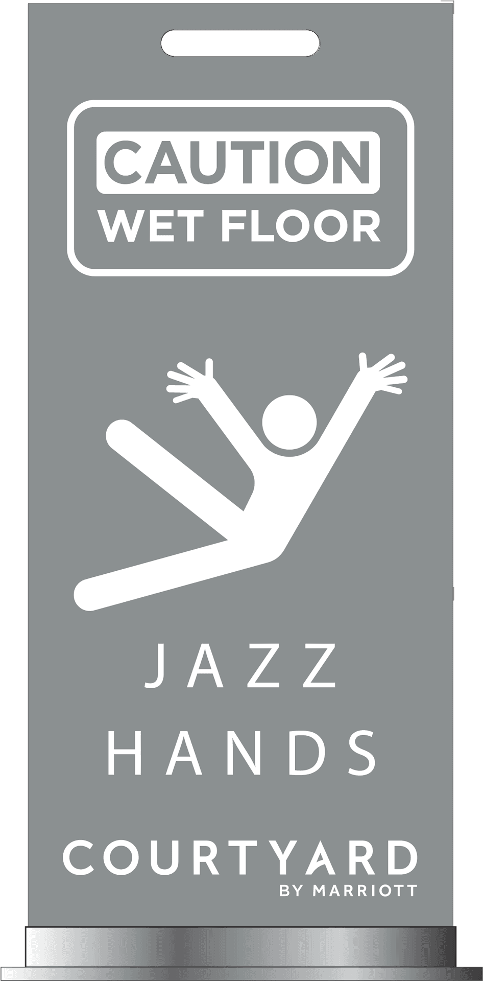 Wet Floor Sign Jazz Hands PNG image