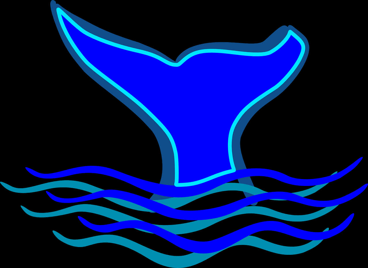 Whale Tail Graphic PNG image