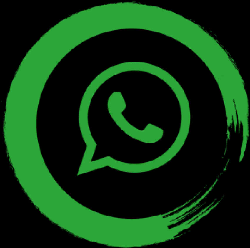Whats App Logo Grunge Style PNG image